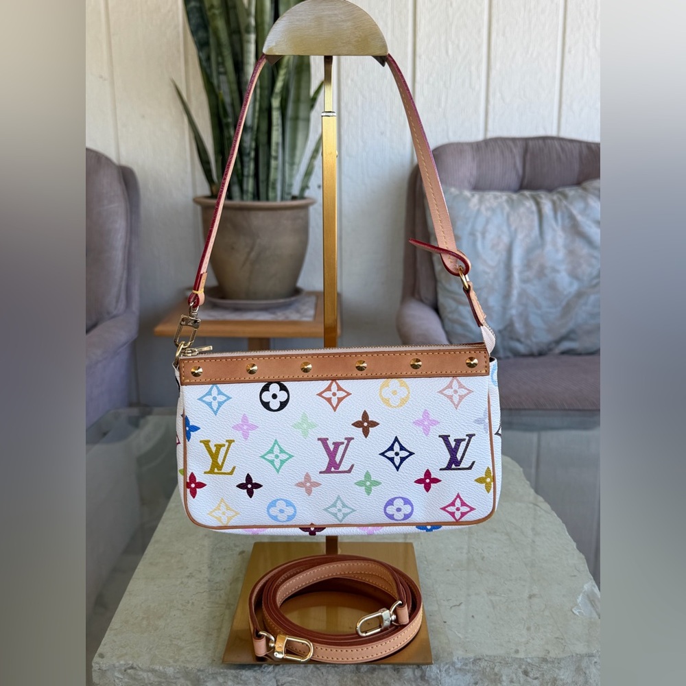 SOLD🔥Like New Louis Vuitton Multicolor Monogram Pochette Accessories🔥(shared) - Picture 1 of 14